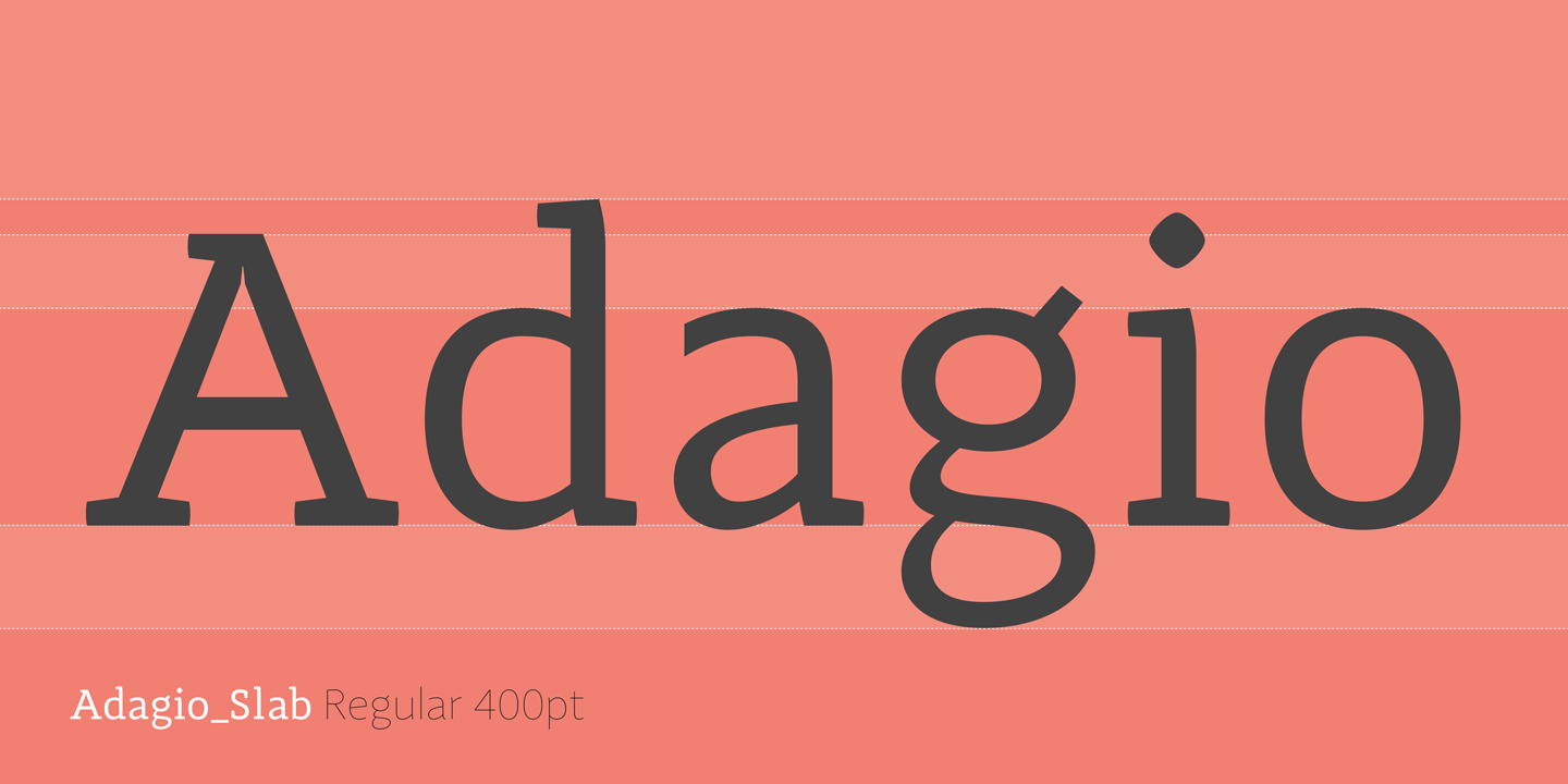 Example font Adagio Slab #1